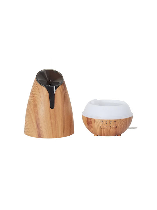 The Home Deco Factory Led Συσκευή Αρωματοθεραπείας Καφέ 120ml VE12004