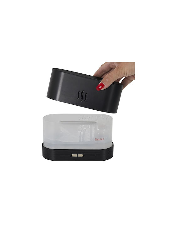 The Home Deco Factory Led Συσκευή Αρωματοθεραπείας Μαύρη 180ml VE6068