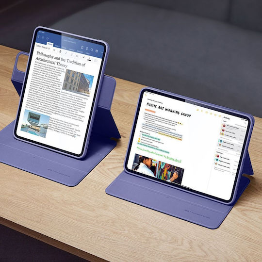 ESR Rebound Hybrid Umschlag Rückseite Robust Lila (iPad Pro 2024 11")