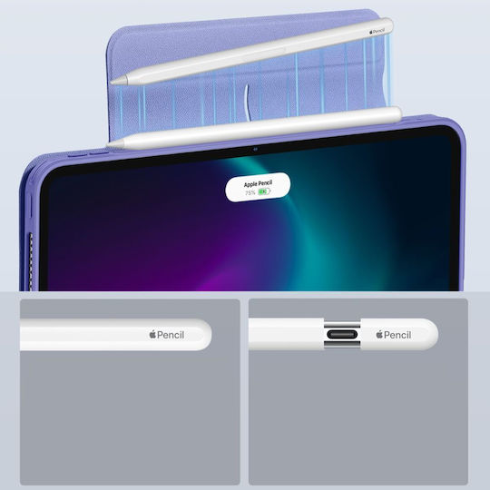 ESR Rebound Hybrid Umschlag Rückseite Robust Lila (iPad Pro 2024 11")