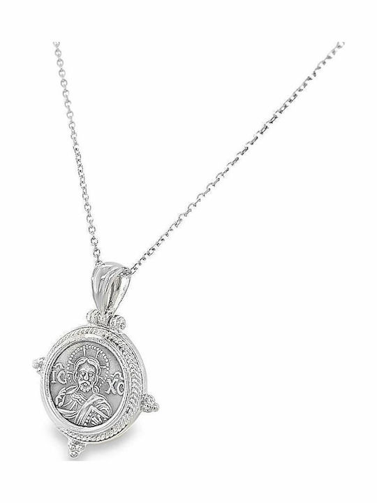 Xryseio Pendant Kids Talisman Double Sided made of Silver FL1160