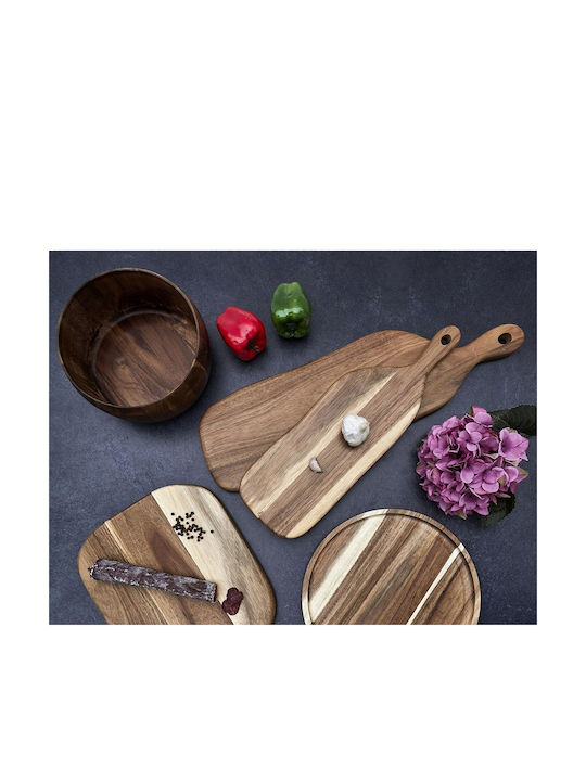 The Home Deco Factory Wooden Salad Bowl Brown 25x25x10cm