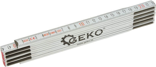 Geko G29052 Wooden Folding Ruler 2m