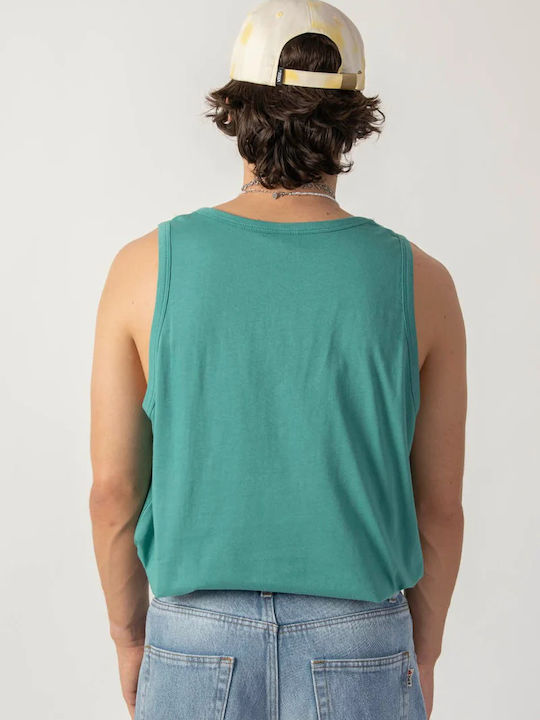 Kaotiko Men's Sleeveless Blouse Sea Green