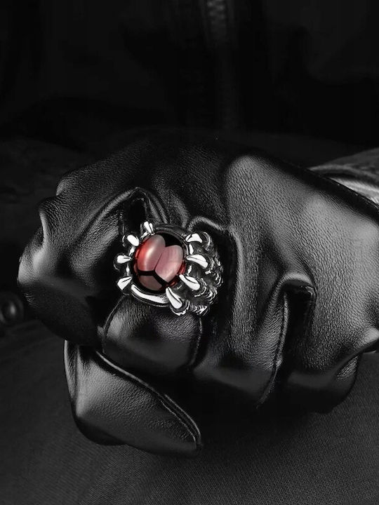 Signet Ring Gothic Stone Dark 394