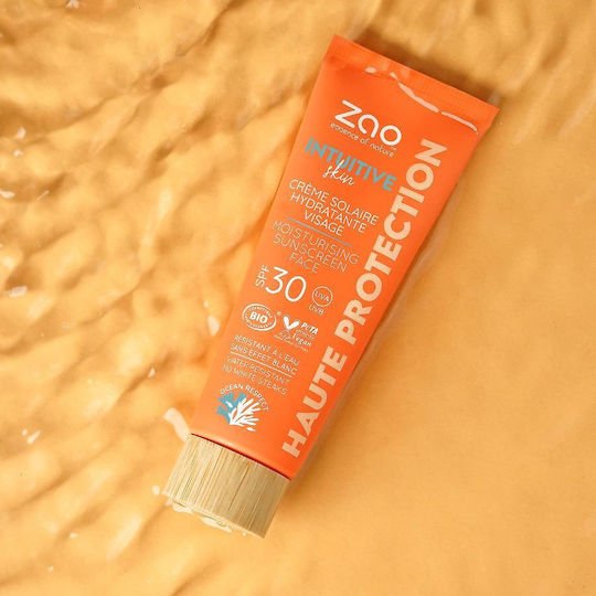 Zao Organic Makeup Intuitive Skin Αδιάβροχη Αντηλιακή Κρέμα Προσώπου SPF30 50ml