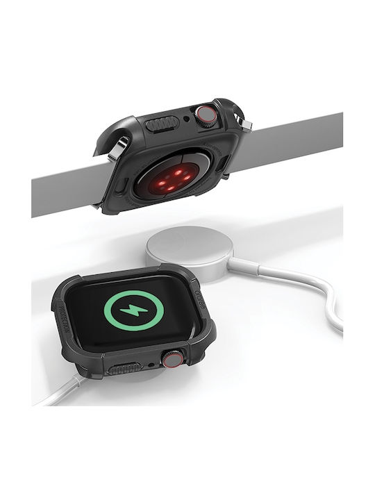Araree Θήκη Σιλικόνης σε Μαύρο χρώμα για το Apple Watch 41mm