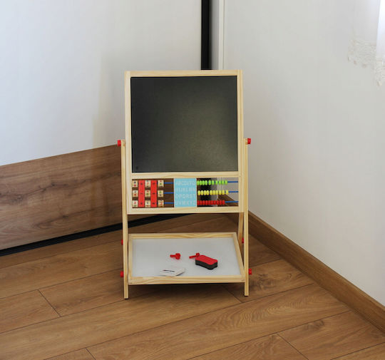 Tablă cu marker / Tablă neagră Față și spate 65cm