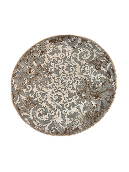 Klonaras Fashion Rug Round Grey Cream