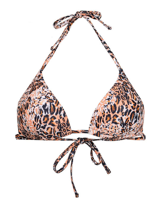 Set Bikini Tierdruck Braun