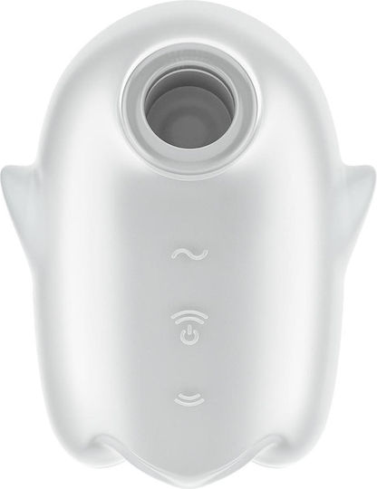 Satisfyer Glowing Ghost Αναρροφητής Αιδοίου με Δόνηση Λευκός