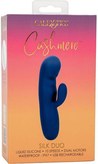 Calexotics Cashmere Silk Doppelter Vibrator 2,5cm Blau