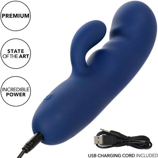 Calexotics Cashmere Silk Doppelter Vibrator 2,5cm Blau