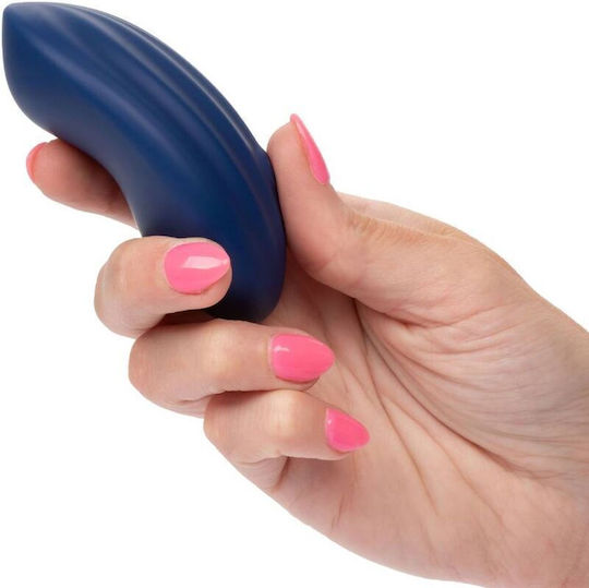 Calexotics Cashmere Velvet Curve Vibrator 10.25cm Blue