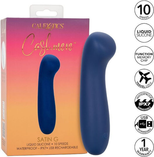 Calexotics Cashmere Satin G Vibrator G-Punkt 15.25cm Blau