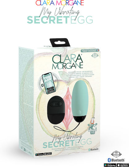 Clara Morgane Pro Mini Δονητής Egg 7.9cm Τιρκουάζ