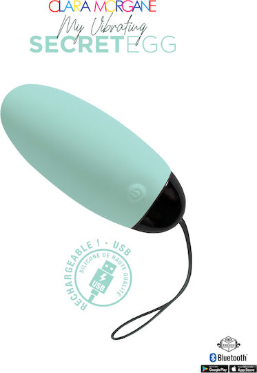 Clara Morgane Pro Mini Δονητής Egg 7.9cm Τιρκουάζ