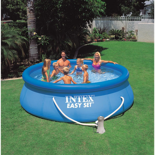 Intex Easy Set Piscină Rotundă 5620lt Gonflabilă 366x76cm Albastră