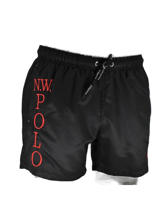 New World Polo Men's Swimwear Shorts Black