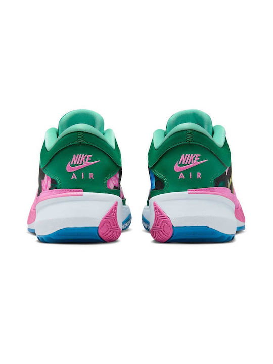 Zoom Freak 5 Low Basketball Shoes Light Photo Blue / Playful Pink / Pink Foam / Black