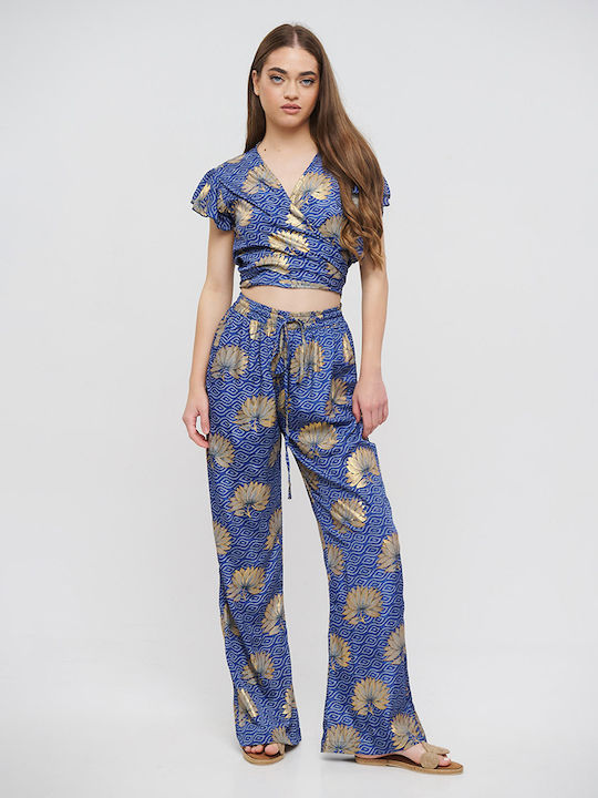 Inart Damen Top Strand Blau