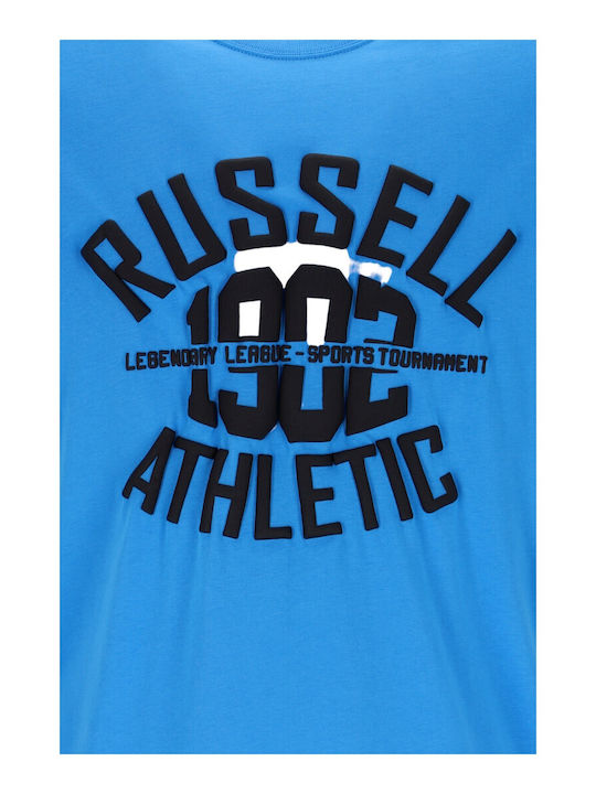 Russell Athletic Herren T-Shirt Kurzarm Hellblau