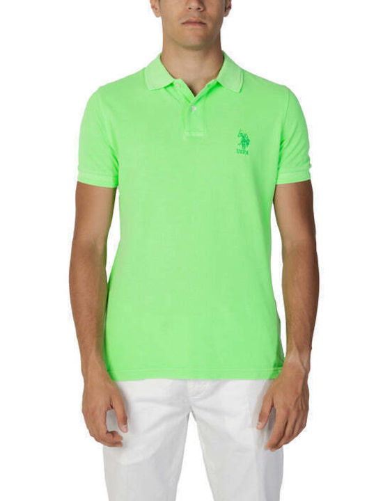 U.S. Polo Assn. Bluza Bărbătească cu Mânecă Scurtă Polo Verde