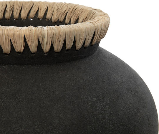 Bazar Bizar Βάζο Πήλινο Πορτοκαλί 33x33xΥ27cm