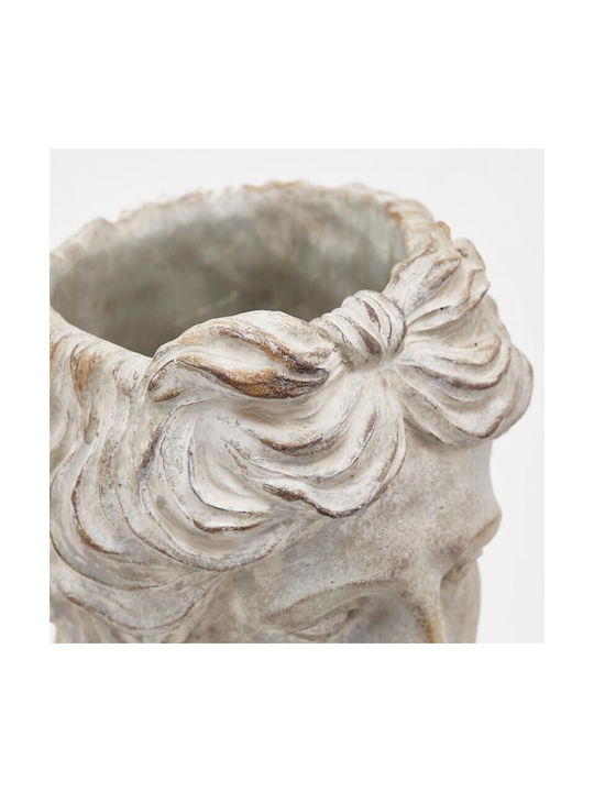 EDG Dekorative Vase Beton Weiß