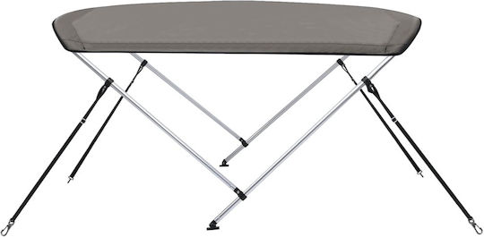 vidaXL Tenta Barca Aluminiu M179xL156xH93cm Gri Culoare