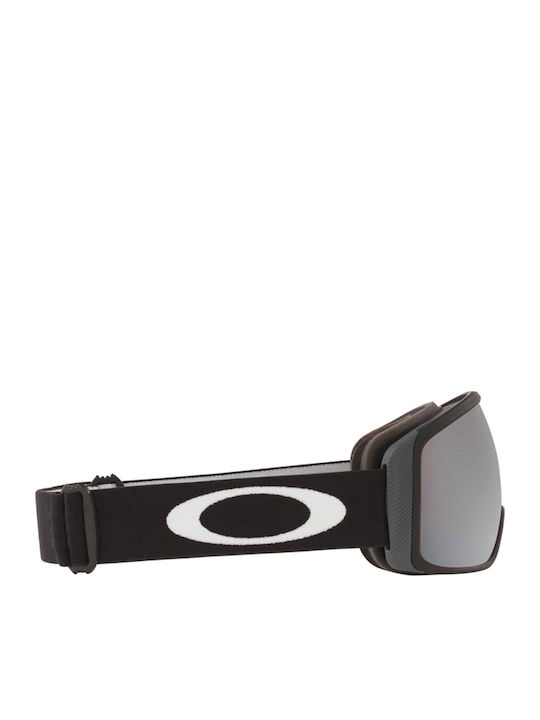 Oakley Flight Tracker M 01 Ochelari de Schi și Snowboard pentru Adulți Negri cu Lentilă Oglindă Gri