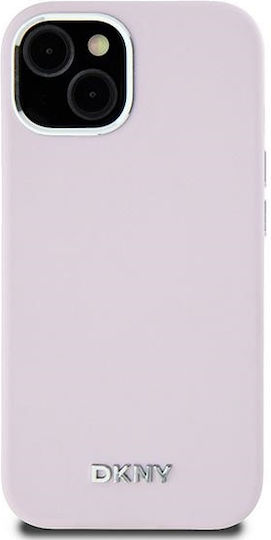 DKNY Liquid Back Cover Σιλικόνης / Πλαστικό Ροζ (iPhone 15)
