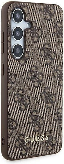 Guess Metal Gold Logo Back Cover Plastic Maro (Ghiciți A35, A356)