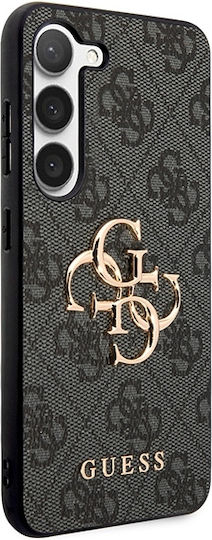 Guess Metal Logo Umschlag Rückseite Kunststoff Schwarz (Guess A55 A556)