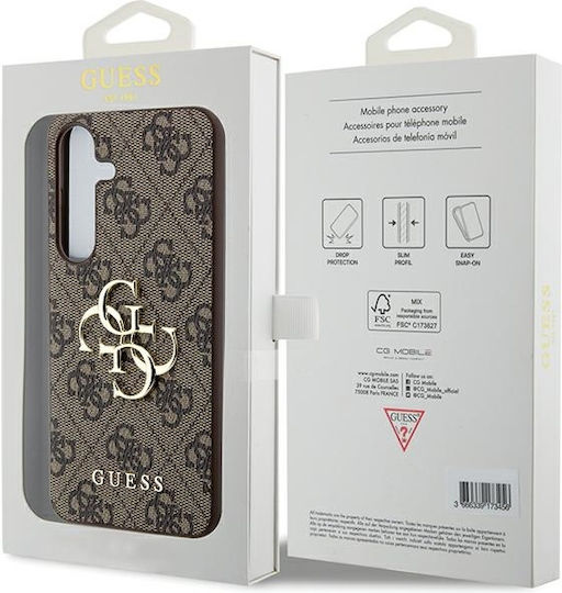 Guess metal logo Umschlag Rückseite Kunststoff Braun (Ratschlag A55, A556)