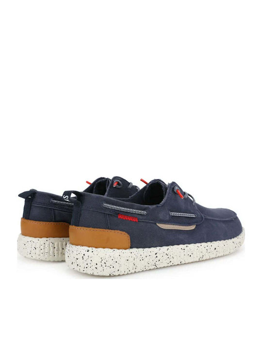 Men's Leather Moccasins Blue