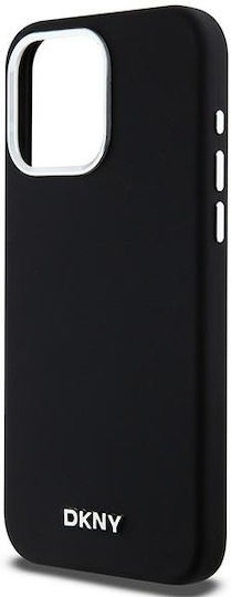 DKNY Liquid Back Cover Silicon / Plastic Negru (iPhone 15 Pro Max)