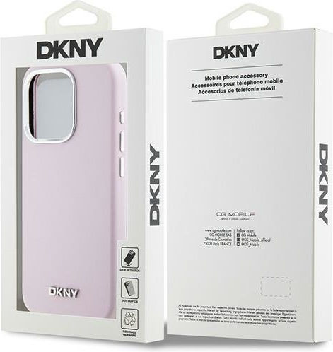 DKNY Liquid Umschlag Rückseite Silikon / Kunststoff Rosa (iPhone 15 Pro)