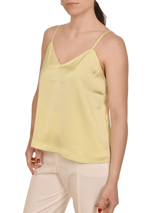 MY T Women's Blouse Satin Lime