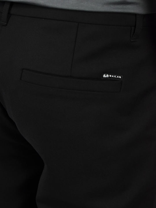 Pantaloni Chino cu Croială Slim Black