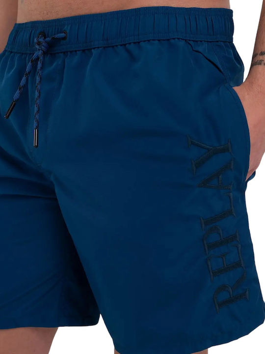Costume de baie bărbați Pantaloni scurți Albastru cu Modele