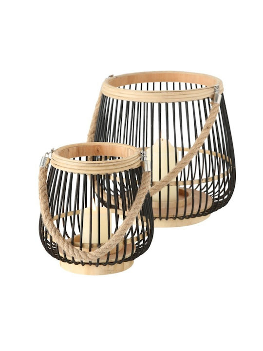 Boltze Φαναράκι Bamboo Μαύρο 21x22x22εκ. Boltze Φαναράκι Bamboo Μαύρο 21x22x22εκ.