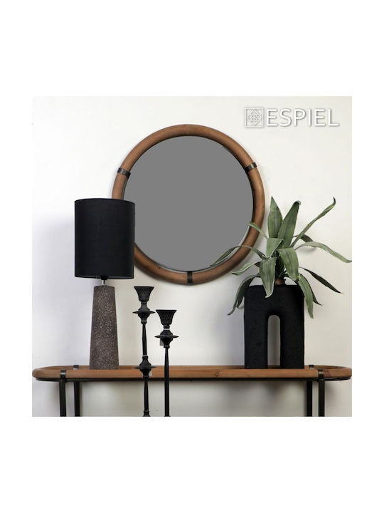 Espiel Ceramic Table Lamp for Socket E27 with Black Shade and Gray Base