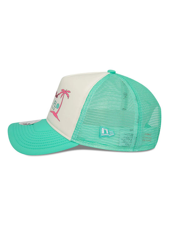 New Era Womens Jockey με Δίχτυ και Ίσιο Γείσο Πράσινο