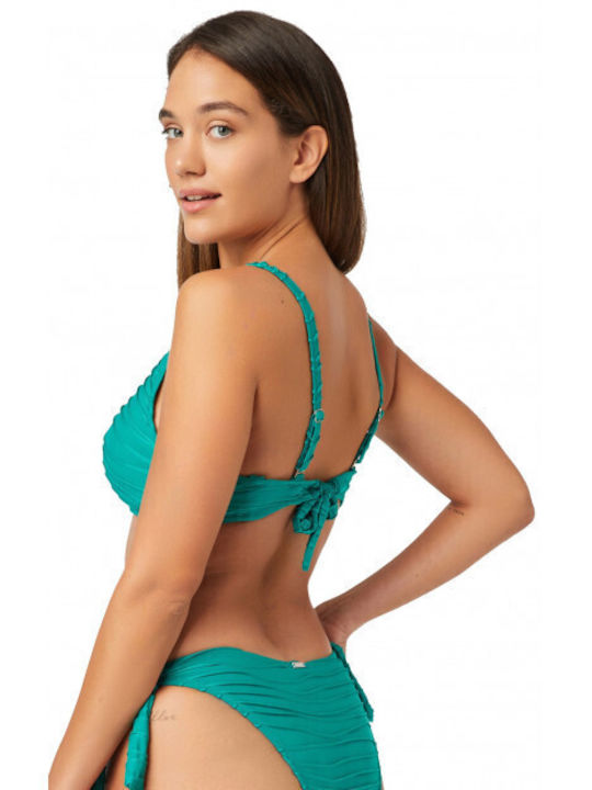 Minerva Bikini Triunghi cu umplutură Verde