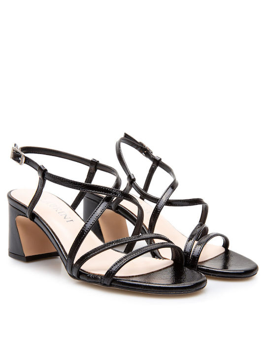 Labrini Patent Leather Women's Sandals Black