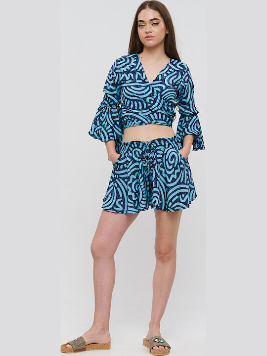 Ble Resort Collection Къси Панталони За Плаж Син Ble Resort Collection Къси Панталони За Плаж Син