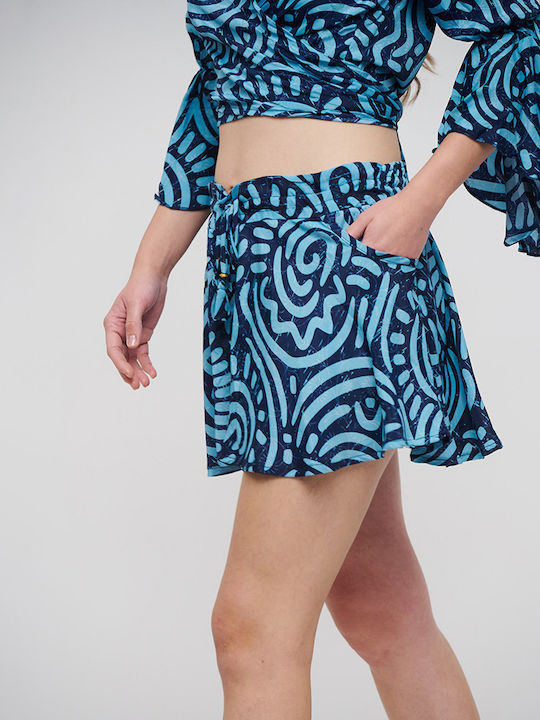 Ble Resort Collection Women's Shorts Beachwear Blue