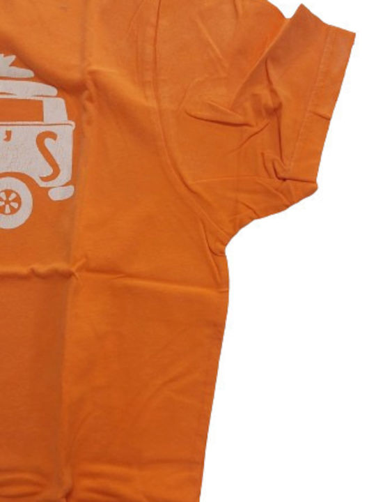 Prime Fashion Men's Short Sleeve T-shirt Orange