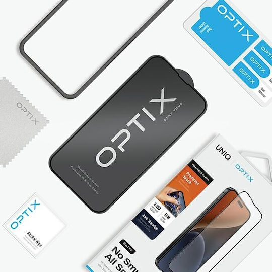 Uniq Optix Ματ Tempered Glass (iPhone 15 Pro)